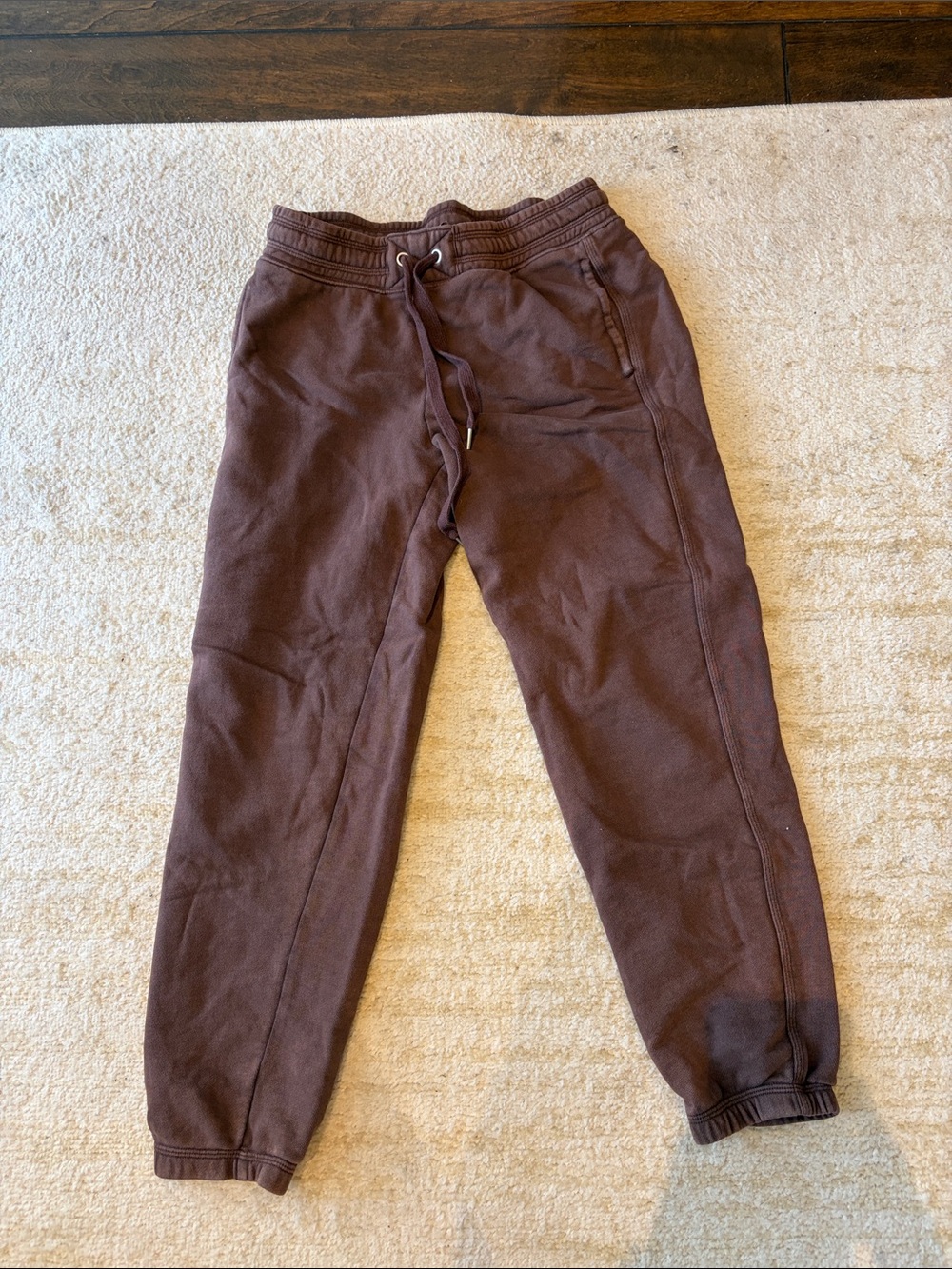 aerie Brown Drawstring Jogger Sweatpants